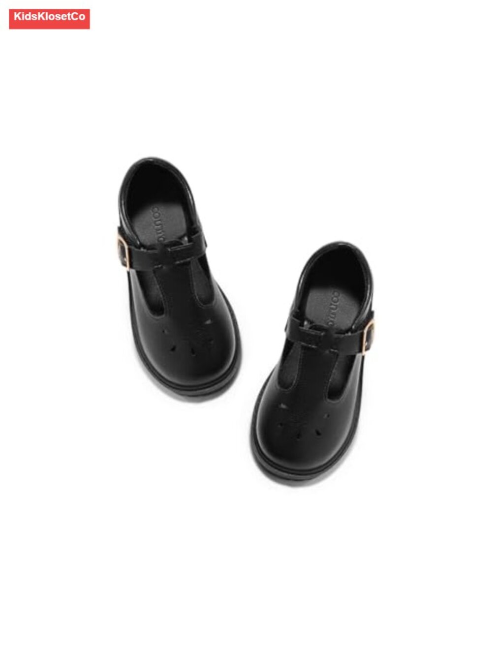 Girls Mary Jane Dress Shoes Platform Loafers Chunky Heel T-Strap Flats